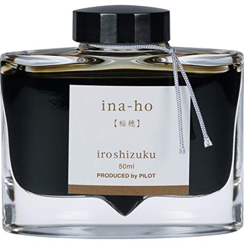 Image of Pilot Iroshizuku Bottled Fountain Pen Ink, Ina-Ho, Grain of Rice, Golden Brown (69223)