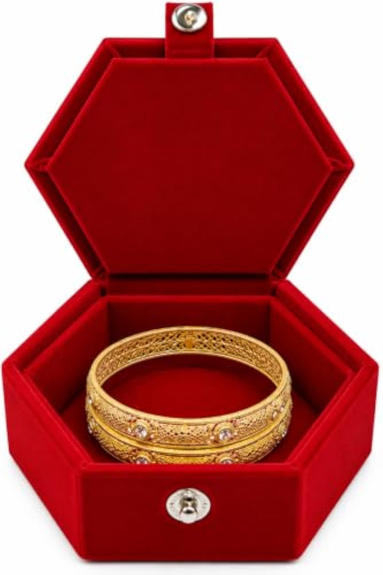 Beauty Tool Red Bangle Box Jewellery Organizer Storage
