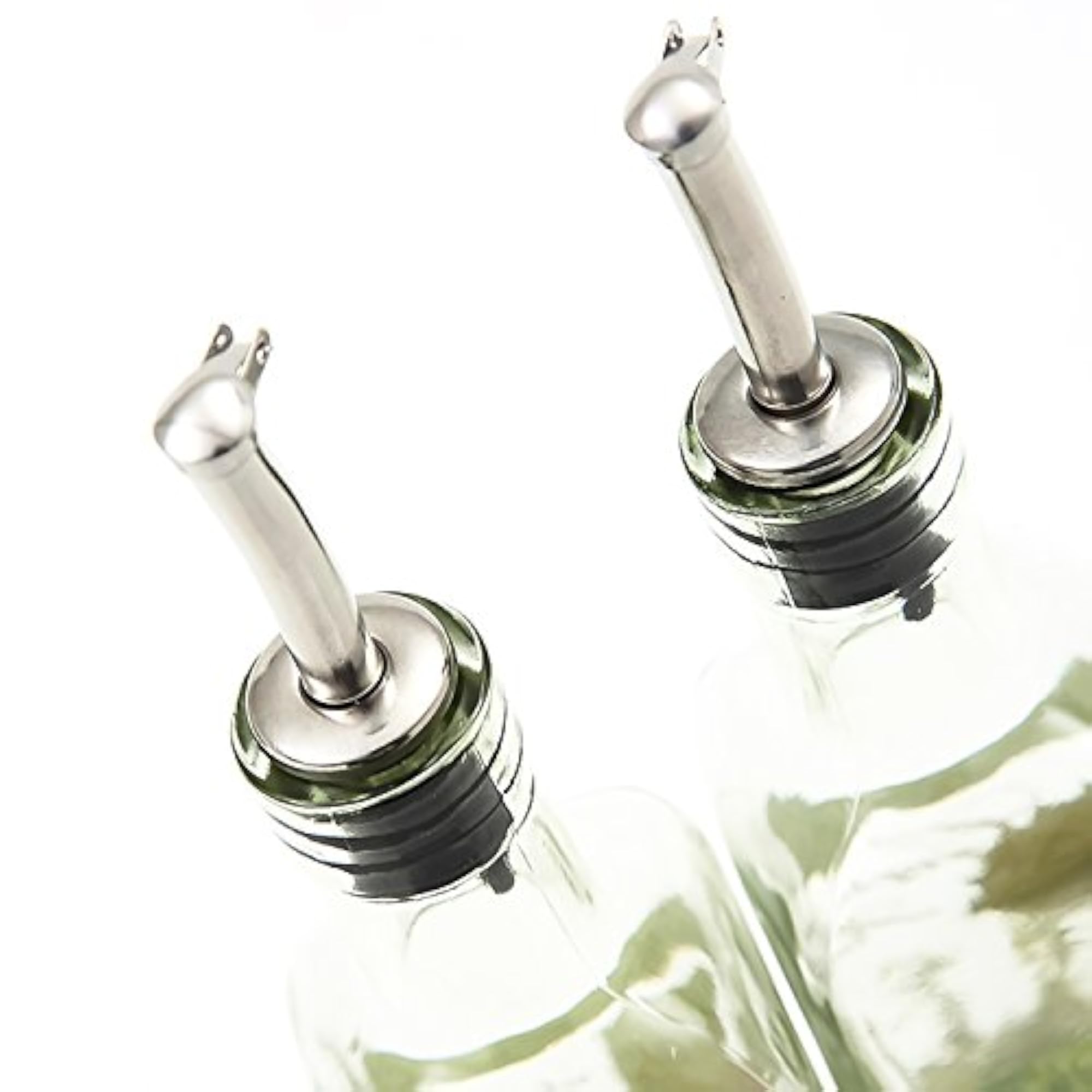 Olive Oil Bottle Set with Stainless Steel Pourer