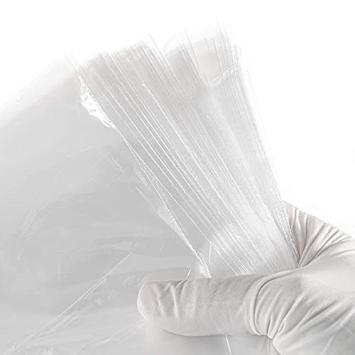 JMU 200Pcs Dental Half Chair Cover, 32" x 32" Disposable Clear Plastic Sleeve Protector, Large