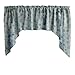 Zen Creative Designs Quilted Floral Hearts and Butterflies Print Swag Cotton Window Valance Home DÃ©cor Bedroom Nursery Kitchen Window (Blue)
