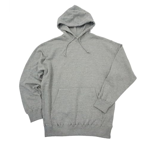 [ライフマックス] 10オンスフードプルパーカ（裏パイル） MS2135 モクグレー M