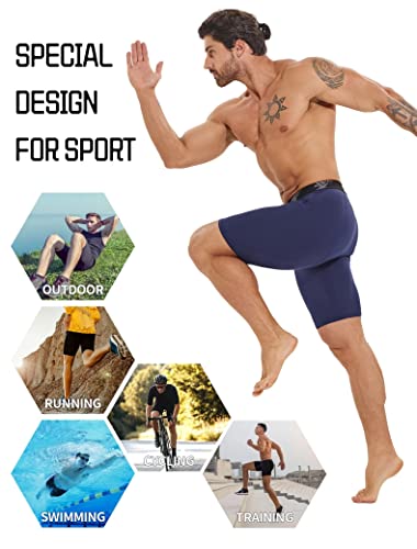 Telaleo 7 Pack Compression Shorts Men Spandex Athletic Underwear Performance Boxer Briefs Workout Baselayer M #TOP4