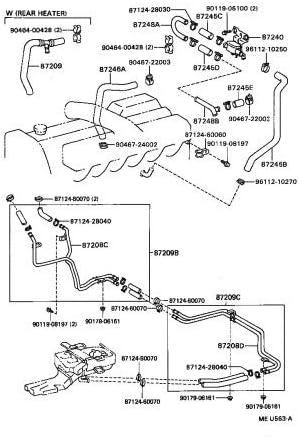 Toyota 87240-60170 HVAC Heater Control Valve