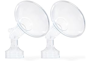 Ameda Mya Comfort Fit Angled Breast Pump Replacement Flanges (24mm, 2 Count)