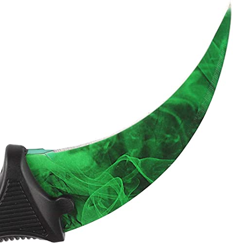 LDIWEE Karambit Knife, Game Fixed Blade Knife, Stainless Steel Knife with Sheath and Cord for Camping Hunting Hiking Adventure Collection - Green