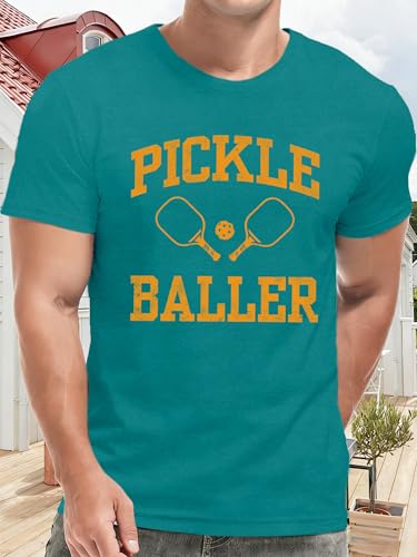 Image of Mens P-Ball Shirt Pickleball Player Themed Tee Tops
