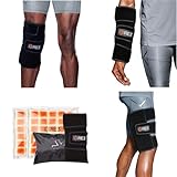 RE3 Ice Compression Pack for Knee, Arm & Leg - Powerful & Effective Cold Compression Cryotherapy Wrap for Chronic Pain, Knee Replacement, Swelling - 2 x Ice Core Blankets, Standard One Size Fits Most