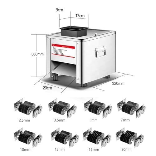 Máquina cortadora automática de carne eléctrica 15mm miniatura 5