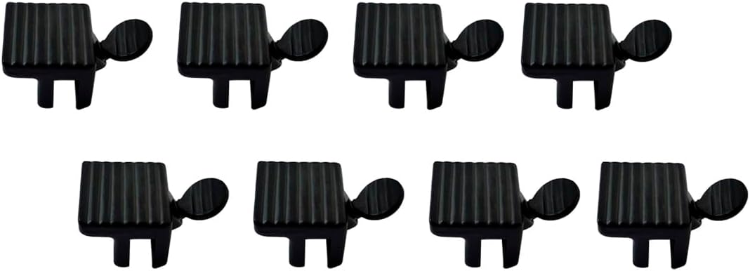 QCAA Heavy Sliding Window Lock, Zinc Die Cast, 1/4", Black, 4 Pack, Made in Taiwan