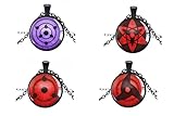 Ninja Pendant Chain Necklace Plastic for Anime Cosplay-Metall(4 pack)