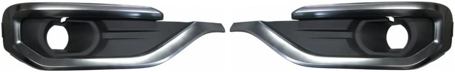 KarParts360 For GMC Acadia Fog Light Bezel Chrome 2017 2018 2019 Pair Driver and Passenger Side For GM1038209 | 84547769