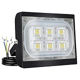 DISEÑO AJUSTABLE: la luz exterior es muy fácil de instalar. Además, el soporte giratorio hace que la lámpara se ajuste de manera flexible, por lo que ilumina el lugar que necesita y le brinda una noche segura igualmente.
