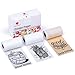 Produktbild Phomemo M02/M02Pro/M02S/M03/M03AS/M04S/M04AS Mini Aufkleber Drucker Papier, Weiß/Silber Glitter/Golden Glitter Mini Pocket Thermal Pinter Papier Selbstklebendes Aufkleber Papier, 3 Rollen