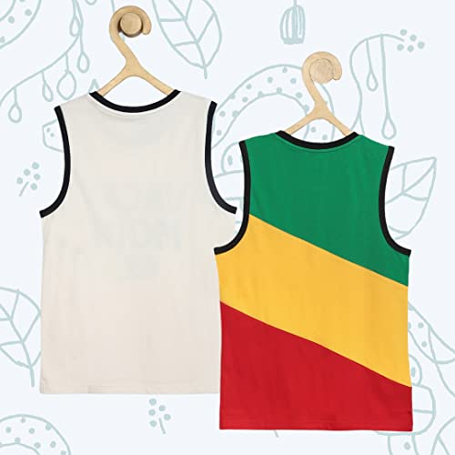 Image of Alan Jones Clothing Boy's Cotton Vest Sleeveless Regular Fit T-Shirt