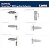 Kason 1245 Reversible Cam-Rise Hinge, 1 to 1/4 Inch Offset, 11245000044