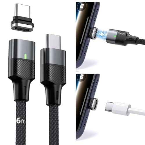 Image of Verilux 240W PD 3.1 USB C to USB C Cable 6FT Snap On Charging Cord