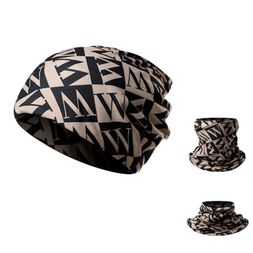 Lunukopi Women's Slouchy Winter Beanies Hat for Man's Scarf for Women Skull Cap