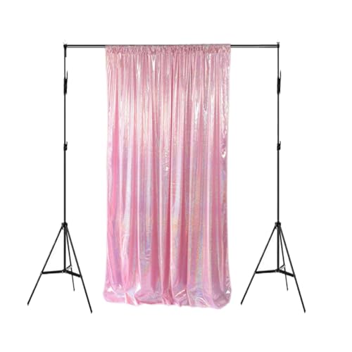 LQIAO Sparkling Holographic Laser Backdrop: Shimmer Sequin - Waterproof Easy to Clean - Use for...