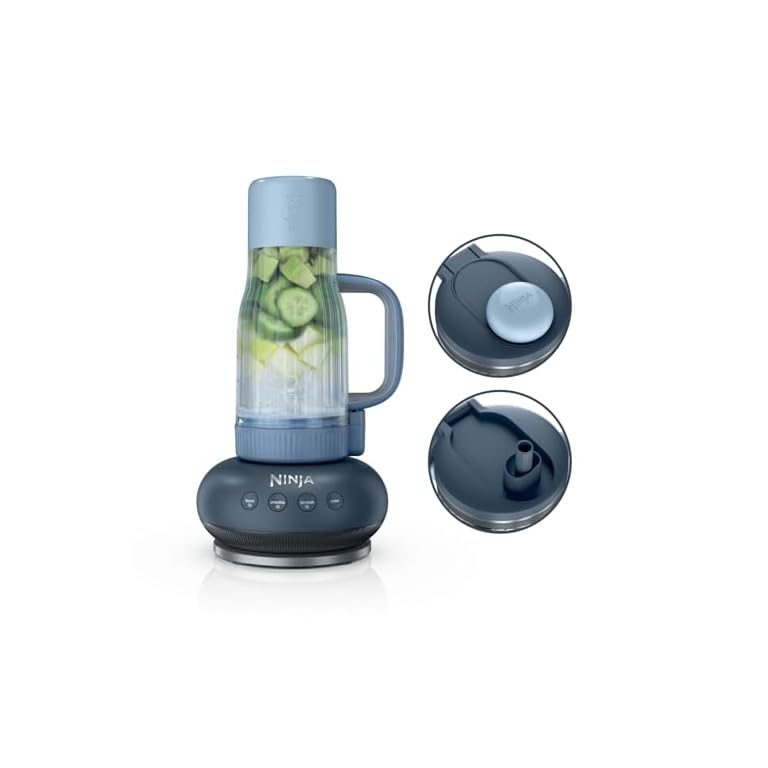 Productafbeelding van Ninja BlendBoss blender met draagbare beker, persoonlijke blender met afneembare reisbeker, 3 automatische voorgeprogrammeerde modi, Cyberspace DB351EUCY voor vergelijking en koopadvies