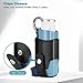 MEDMAX Asthma Inhaler Holder PU Leather Protective Travel Handy Mini Holster, Lightweight Carrying Case with Carabiner Clip, Inhaler Not Included (Case Only), Black