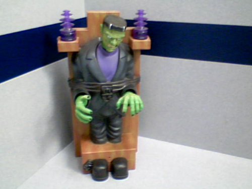 1996 Universal City Studios Official Universal Studios Monsters Trendmasters Frankenstein Monster (Shaking Frankenstein Moving Frankenstein Talking Frankenstein~Purple Lights Flash Up When On)(This is a "Hallowscream" toy from their Nightmare Collect