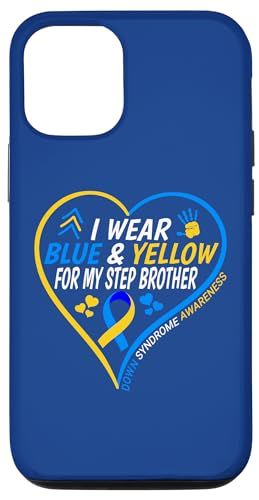 I Wear Blue And Yellow For My Step Brother - Down Syndrome �X�}�z�P�[�X iPhone 12/12 Pro �p