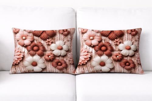 Image of Skyla 7D Bedsheet Double Bed Super King Size with 2 Pillow Covers | Size 108 x 108 Inch | 260 TC Cotton Floral Breathable | Super Soft Printed (Choco Pebble)