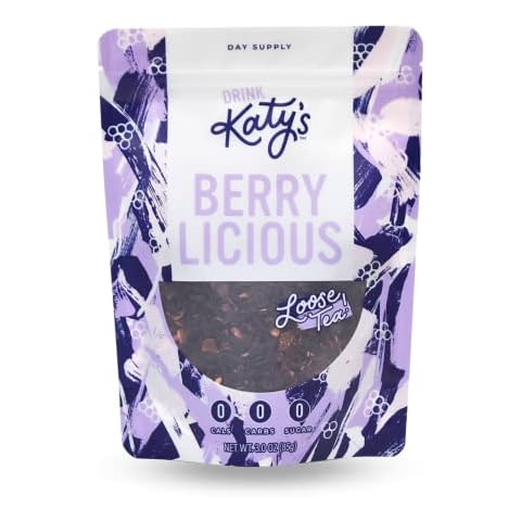 Drink Katy’s Berry Loose Leaf Premium Herbal Fruit Tea, Proudly Woman-Owned (30 Day Supply / 60 Tsps) Cover