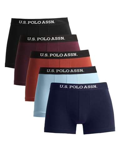 Image of U.S. Polo ASSN. Men's OET13 Anti Microbial Solid Underwear Trunks - Pack of 5