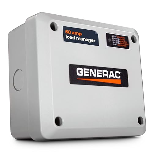 Generac 7000 50 Amp Smart Management Module - Efficient Load Prioritization and Wire-Free Technology for Reliable Power Management - Lock-Feature and LED Status Display for Convenient Operation, Gray by Generac - Used condition - CA$99.19