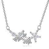 1. Design: Klassisches Blumen-Stern-Zircon-Schmetterlings-Claviclekette.