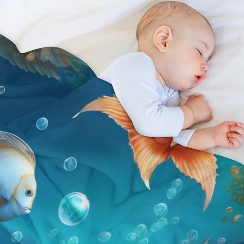 Couverture poisson océanique facile d'entretien pour protéger votre canapé - 5