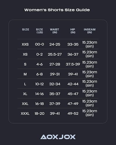 Image of Aoxjox Trinity Workout Biker Shorts for Women Tummy Control High Waisted Exercise Athletic Gym Running Yoga Shorts 6 inch