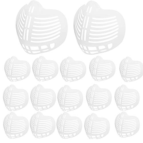 20 PCS 3D Bracket Lipstick Protection Bracket Cool Bracket Large Size Washable Reusable Silicone Bracket for Adult