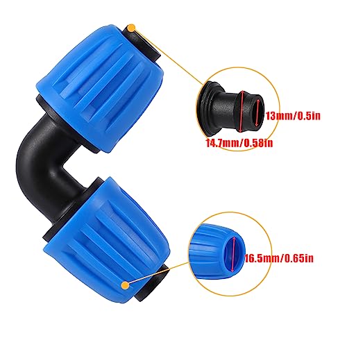 1/2 Inch Blue Lock Stach Elbow Connectors - Image 3