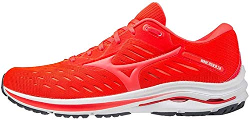 Mizuno Wave Rider 24, Scarpe da Ginnastica Uomo, Rosso (Ignitionred Fierycoral2), 45 EU