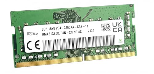 Image of High-Performance 8GB DDR4 RAM Laptop 3200MHz SODIMM 1Rx8 | DDR4 RAM Compatible with SK hynix HMA81GS6DJR8N-XN | 3-Year Warranty