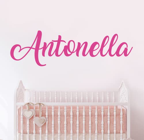 Vinilo decorativo personalizado para pared niña miniatura 5