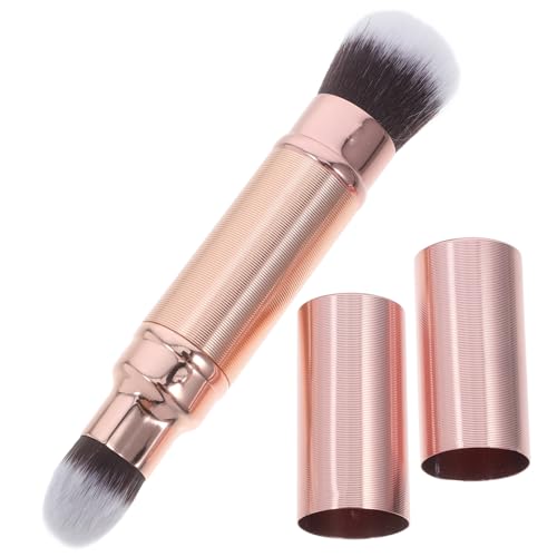 Dual-End Retractable Makeup Brush Set 2-in-1 Loose Powder and Con...