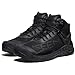 KEEN Men's NXIS Evo Mid Height Waterproof Hiking Boots, Triple Black, 9