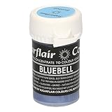 Sugarflair edible paste colours are a concentrated food colouring, comprising a gel like consistency, that can be kneaded into sugar paste, flower and modelling paste, marzipan, buttercream and royal icing to produce a range of shades by varying the amount of paste used.