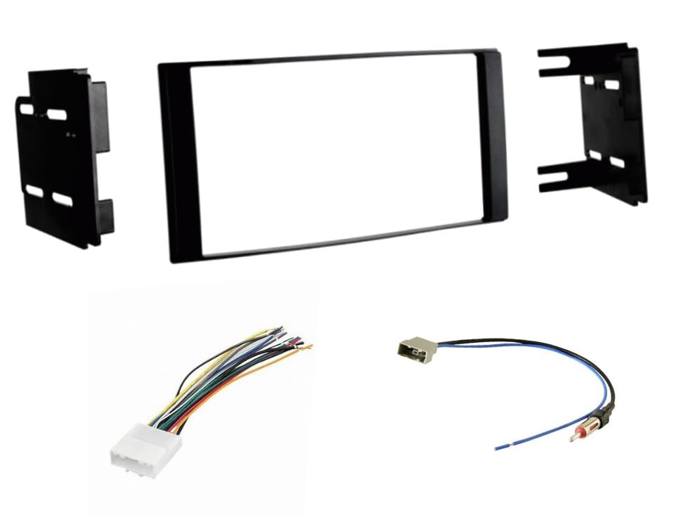 Kit d'installation stéréo double DIN avec faisceau pour Nissan Versa 2015-2019