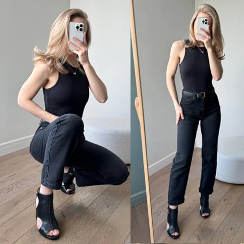 Heels for Women Peep Toe Booties Dressy Sandals Block heel Gliadiator Shoes2