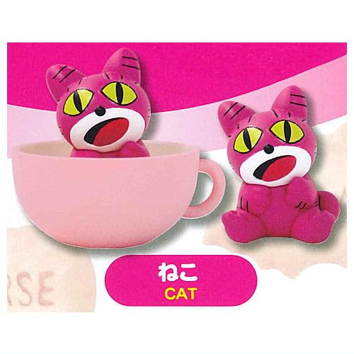 Amazon | たべっ子どうぶつ ティータイムパーティーフィギュア [3.ねこ