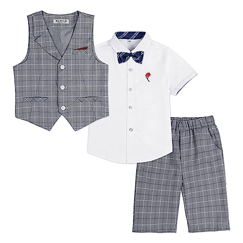 LOLANTA 4-teiliger Kinder Freizeit Anzug Set, Jungen Sommer Festlich...