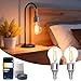 Produktbild Aigostar Alexa Glühbirne E14, Smart LED Vintage Lampe, Smarte Glühbirne G45 Transparent Globe, 4.5W 470LM, Warmweiß Dimmbar 2700K -6500K, Kompatibel mit Alexa und Google Home, 2 Stücke