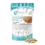 NutriVolv Psyllium Husk 800mg | 120 Capsules | Fibre Supplement | High in Soluble Fibre | Digestion Support | Detox | Colon Cleanse | Weight Loss | Gut Health | Vegan