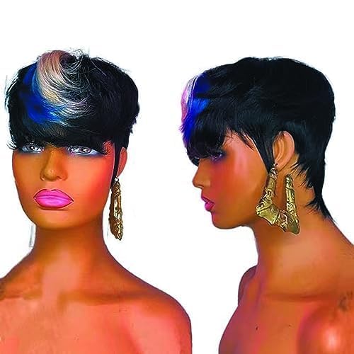 FCHW Short Pixie Cut Hair Wig Short Hairstyles Synthetic Wigs For Women Popular Fashion Wigs Heat Resistant Hairpieces Women's Wig