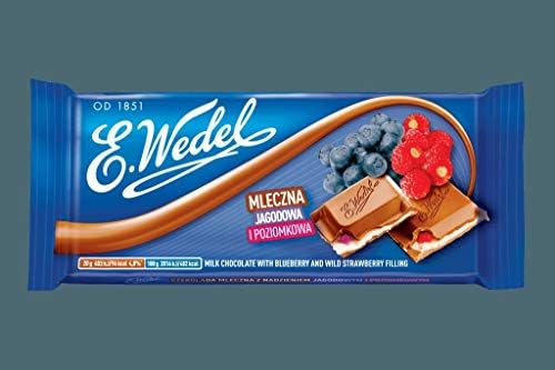 WEDEL Czekolada mleczna jagoda i poziomka 100g